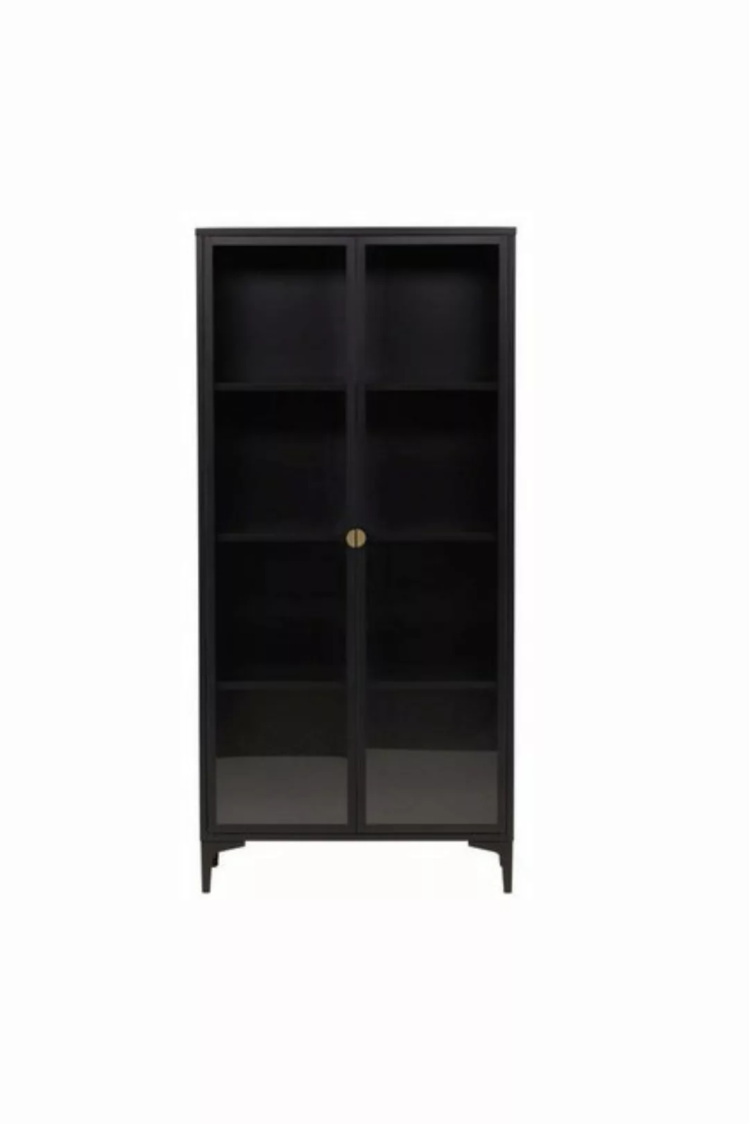 ebuy24 Vitrine Piring Vitrinenschrank 2 Glastüren schwarz. günstig online kaufen