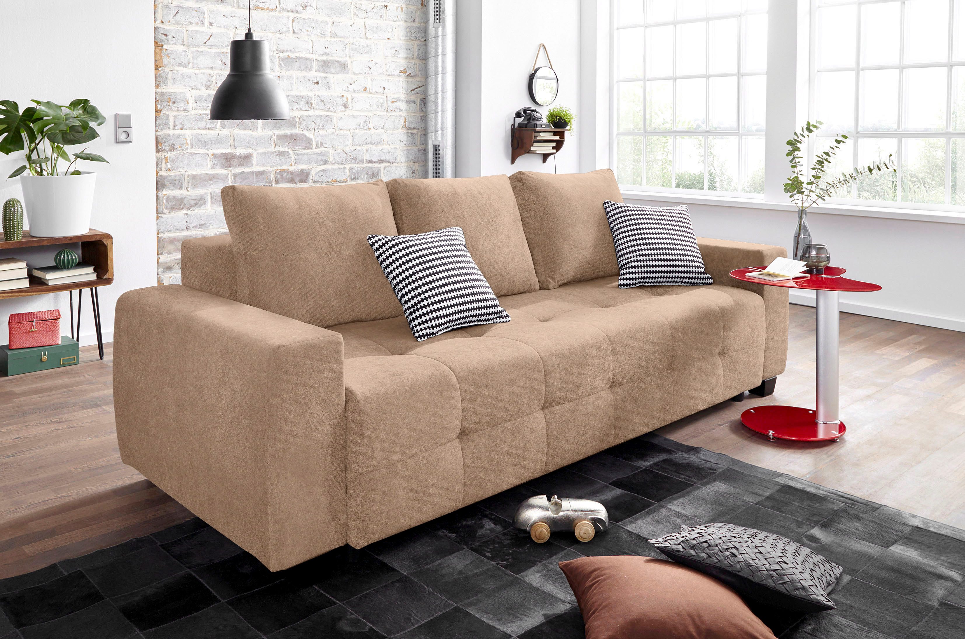 COLLECTION AB Schlafsofa "Bella", mit Bettfunktion und Bettkasten, inkl. lo günstig online kaufen