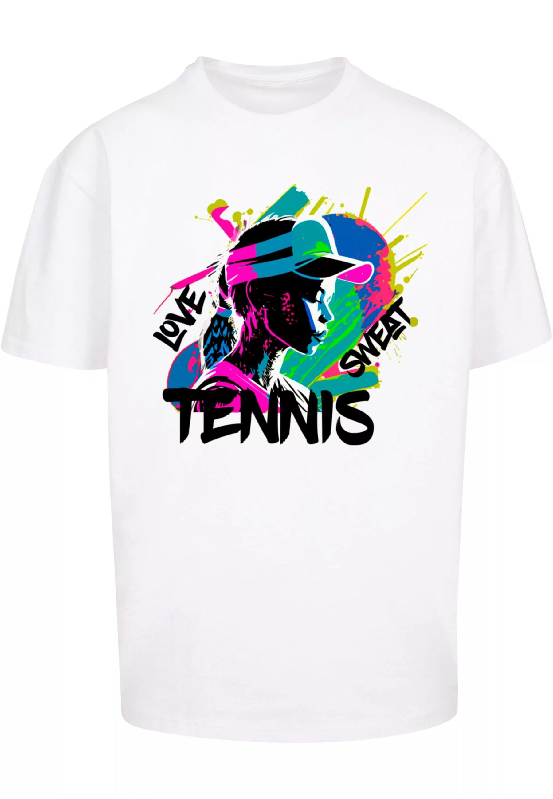 Merchcode T-Shirt "Merchcode Herren Tennis Love, Sweat - Heavy Oversize Tee günstig online kaufen