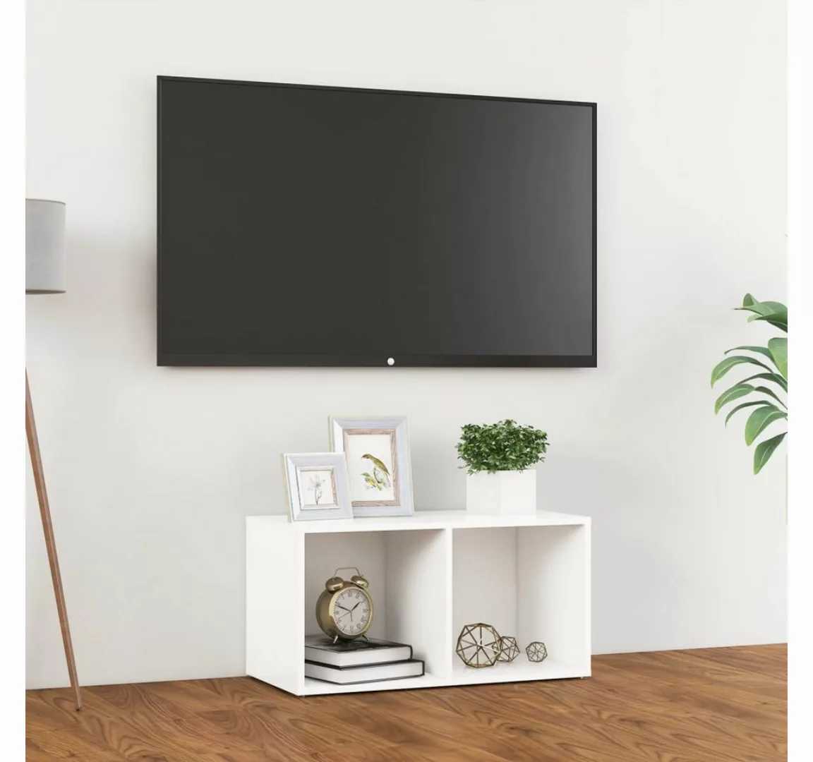 vidaXL TV-Schrank TV-Schrank Weiß 72x35x36,5 cm Spanplatte Lowboard günstig online kaufen