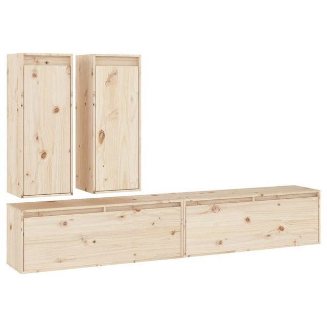 furnicato TV-Schrank TV-Schränke 4 Stk. Massivholz Kiefer (1-St) günstig online kaufen