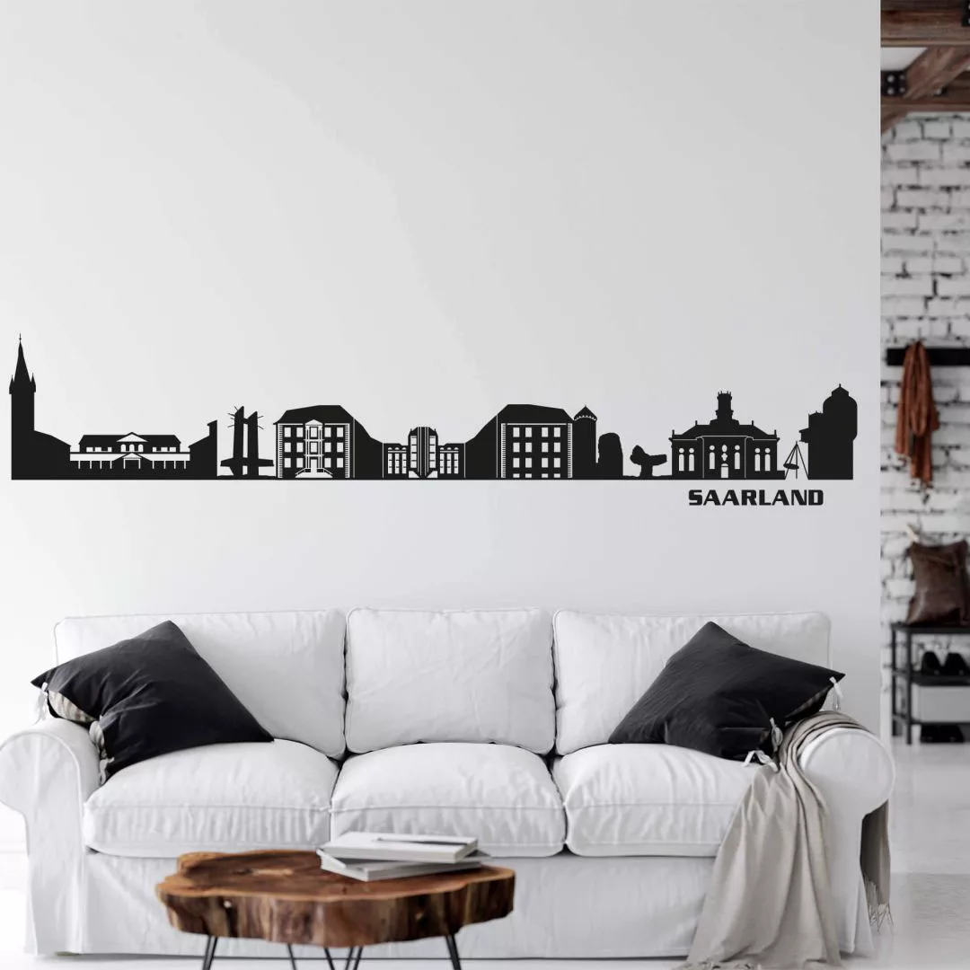 Wall-Art Wandtattoo "XXL Stadt Skyline Saarland 120cm", (1 St.), selbstkleb günstig online kaufen