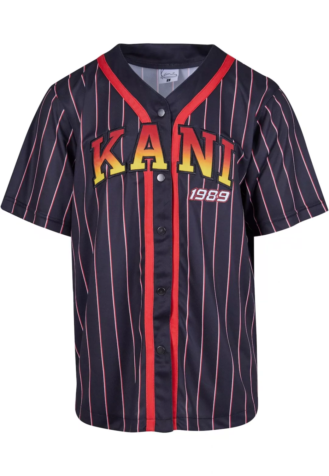 Karl Kani T-Shirt "Karl Kani Herren KM233-003-1 KK Serif Pinstripe Baseball günstig online kaufen