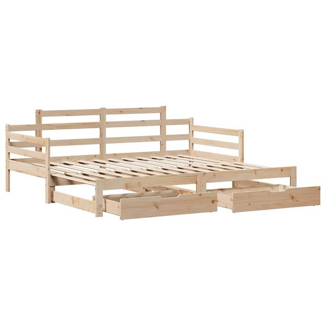 vidaXL Bett Tagesbett Ausziehbar mit Schubladen ohne Matratze 90x190 cm günstig online kaufen