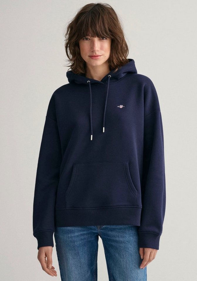 Gant Sweatshirt REL SHIELD HOODIE mit GANT-Stickerei auf der Brust günstig online kaufen