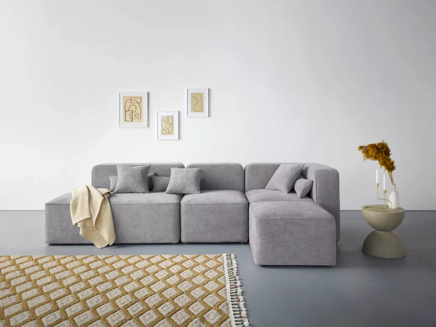 andas Ecksofa "Sundstrup L-Form", Modulserie, individuelle Zusammenstellung günstig online kaufen