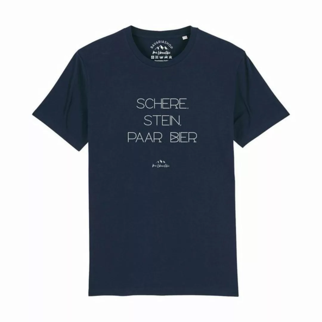 Bavariashop T-Shirt Herren T-Shirt "Schere, Stein, paar Bier günstig online kaufen