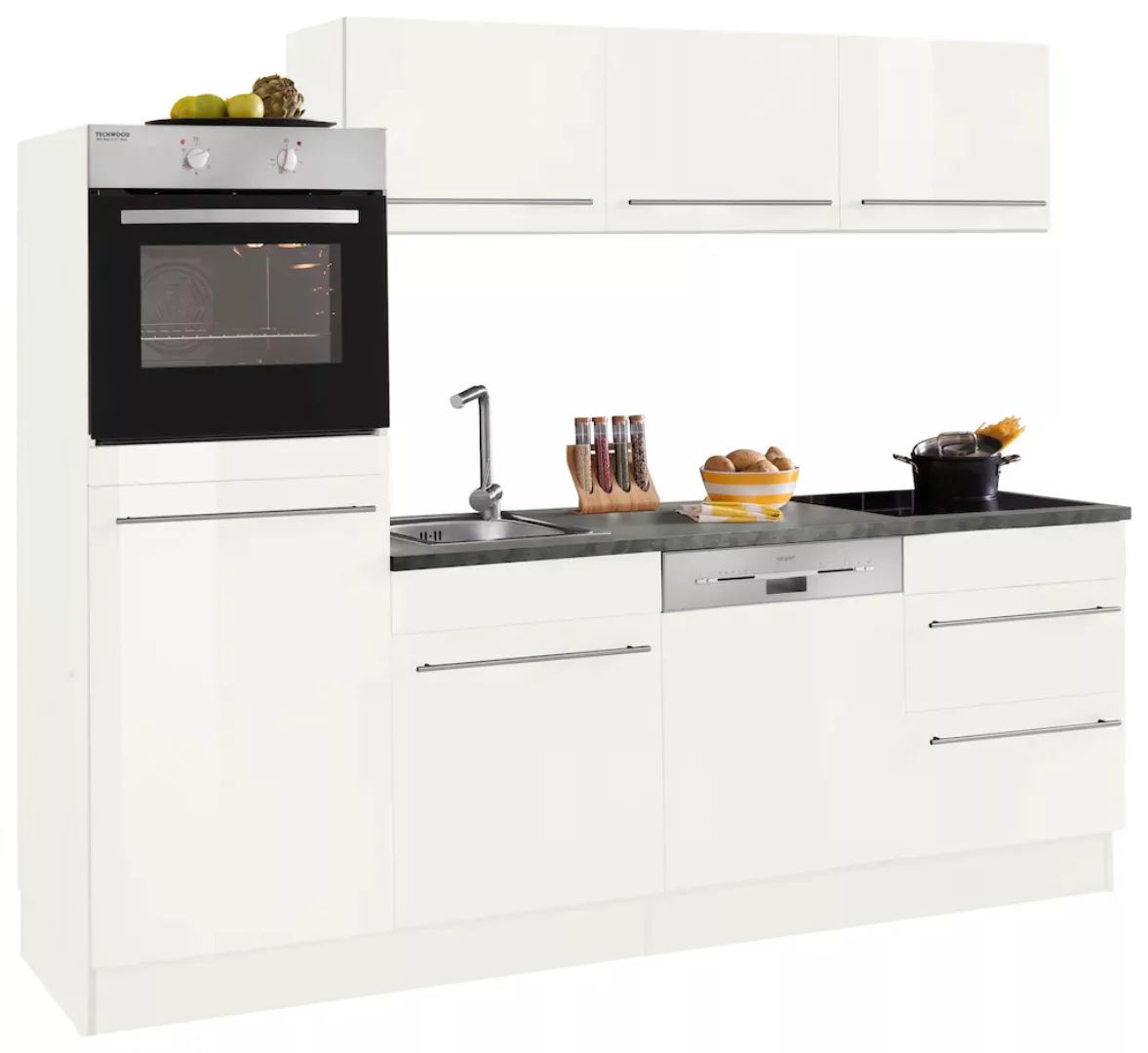 OPTIFIT Küche "Bern", Breite 240 cm, mit E-Geräten, Stärke der Arbeitsplatt günstig online kaufen