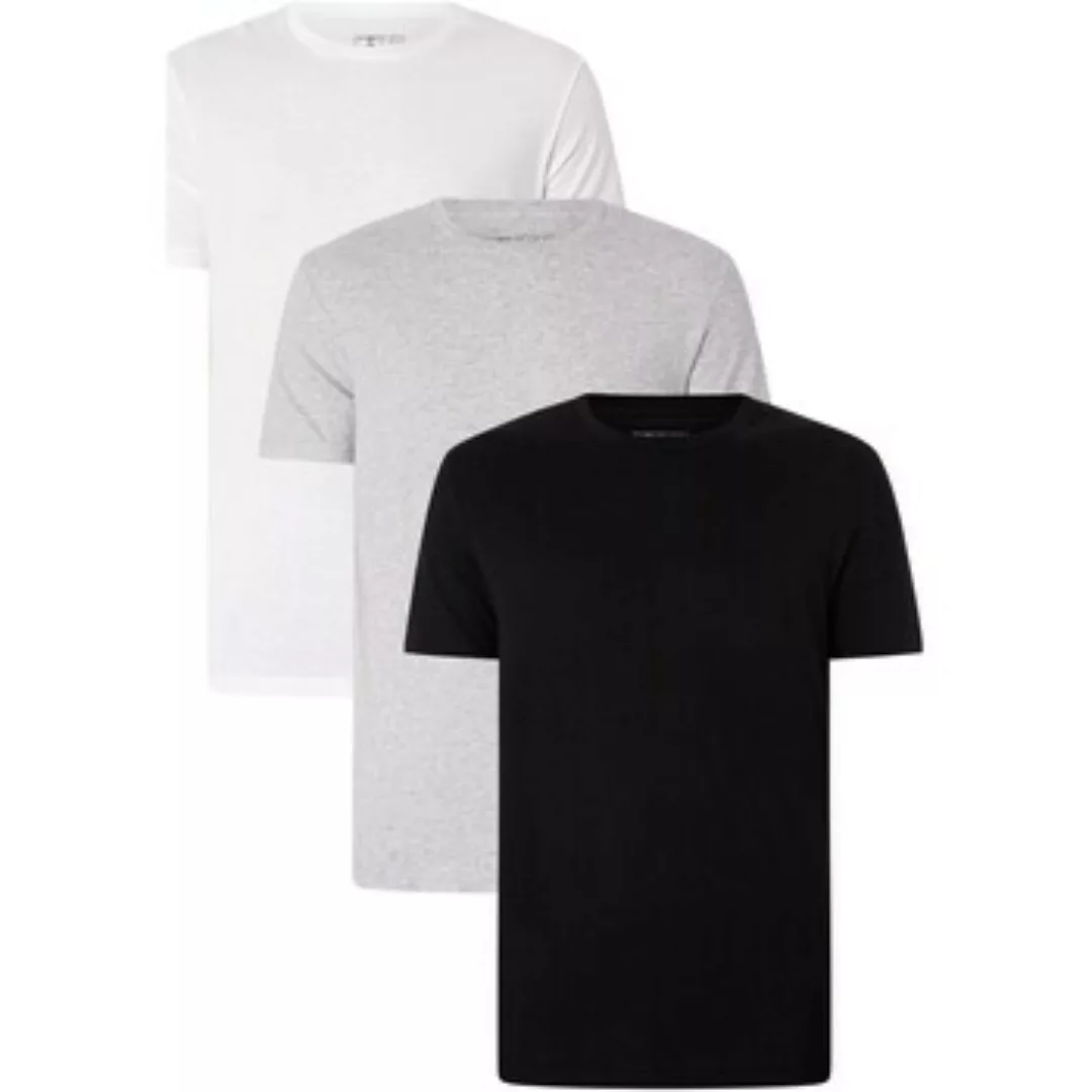 adidas  Pyjamas/ Nachthemden 3er Pack Lounge Crew T-Shirts günstig online kaufen