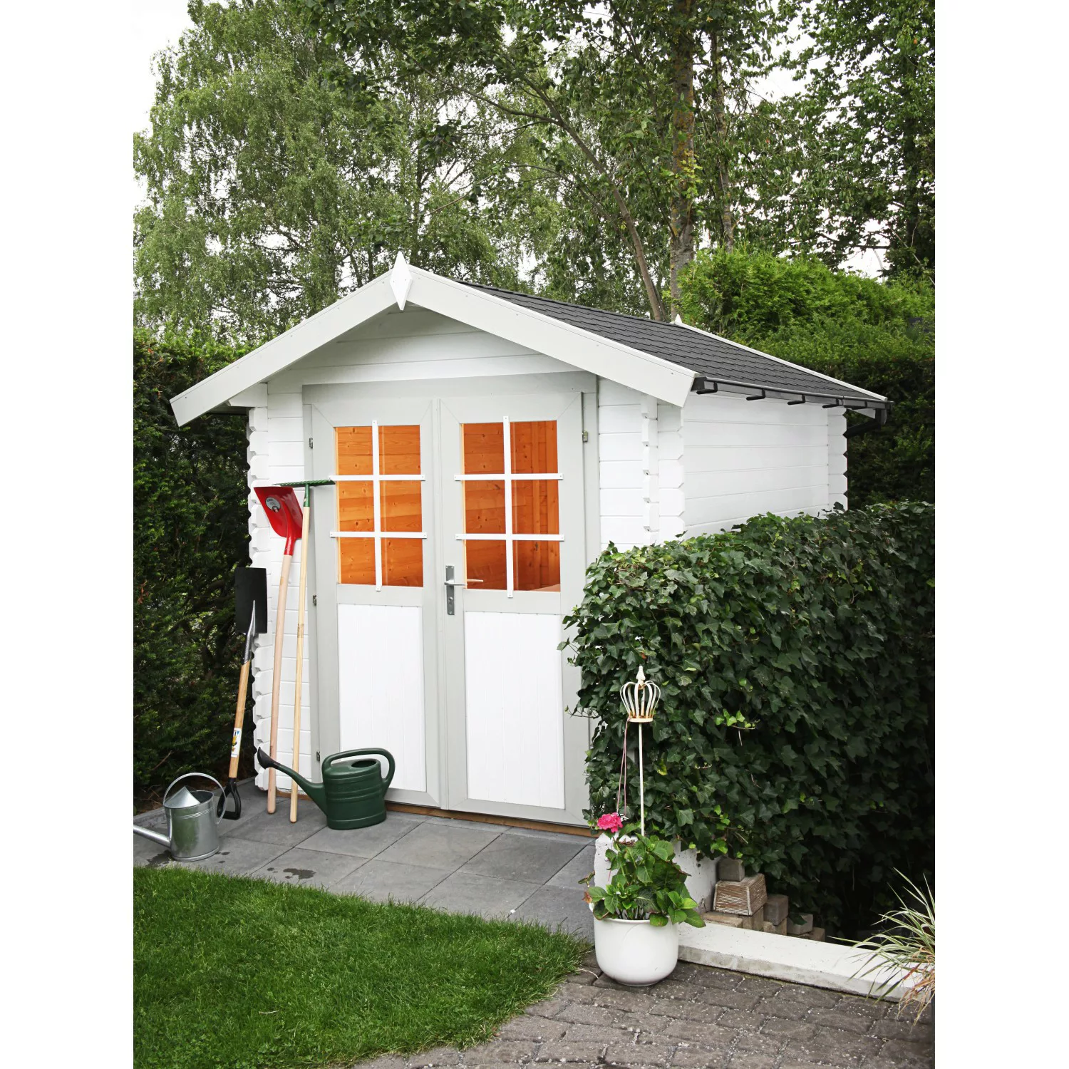 Wolff Finnhaus Holz-Gartenhaus/Gerätehaus Emma 28-B B x T: 200 cm x 260 cm günstig online kaufen