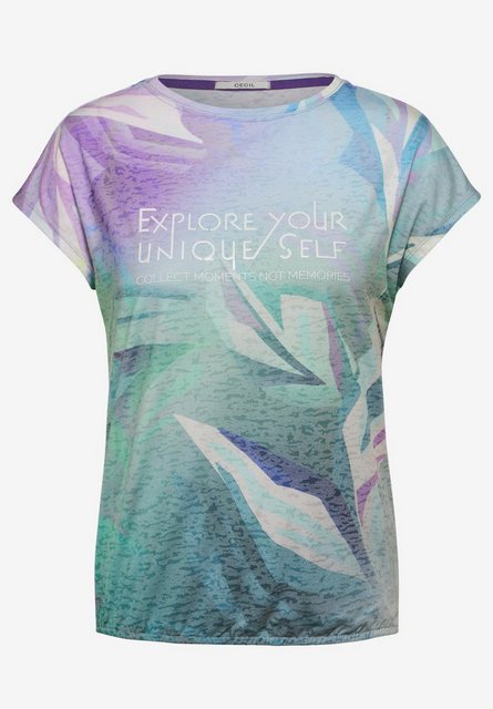 Burn-Out T-Shirt mit Print günstig online kaufen