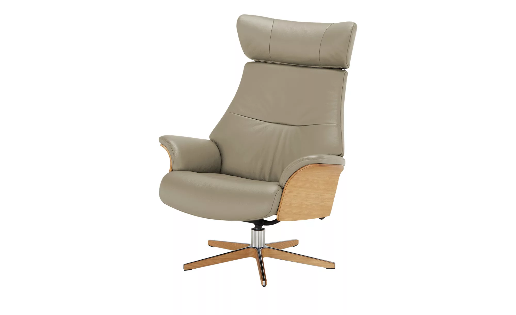 Drehsessel - grau - 80 cm - 106 cm - 78 cm - Polstermöbel > Sessel > Leders günstig online kaufen