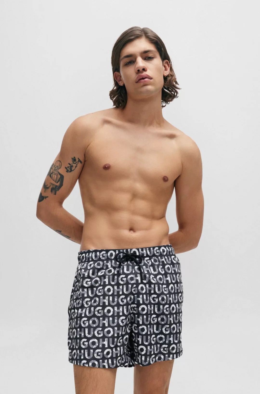 HUGO Underwear Badeshorts "TORTUGA", mit Print günstig online kaufen