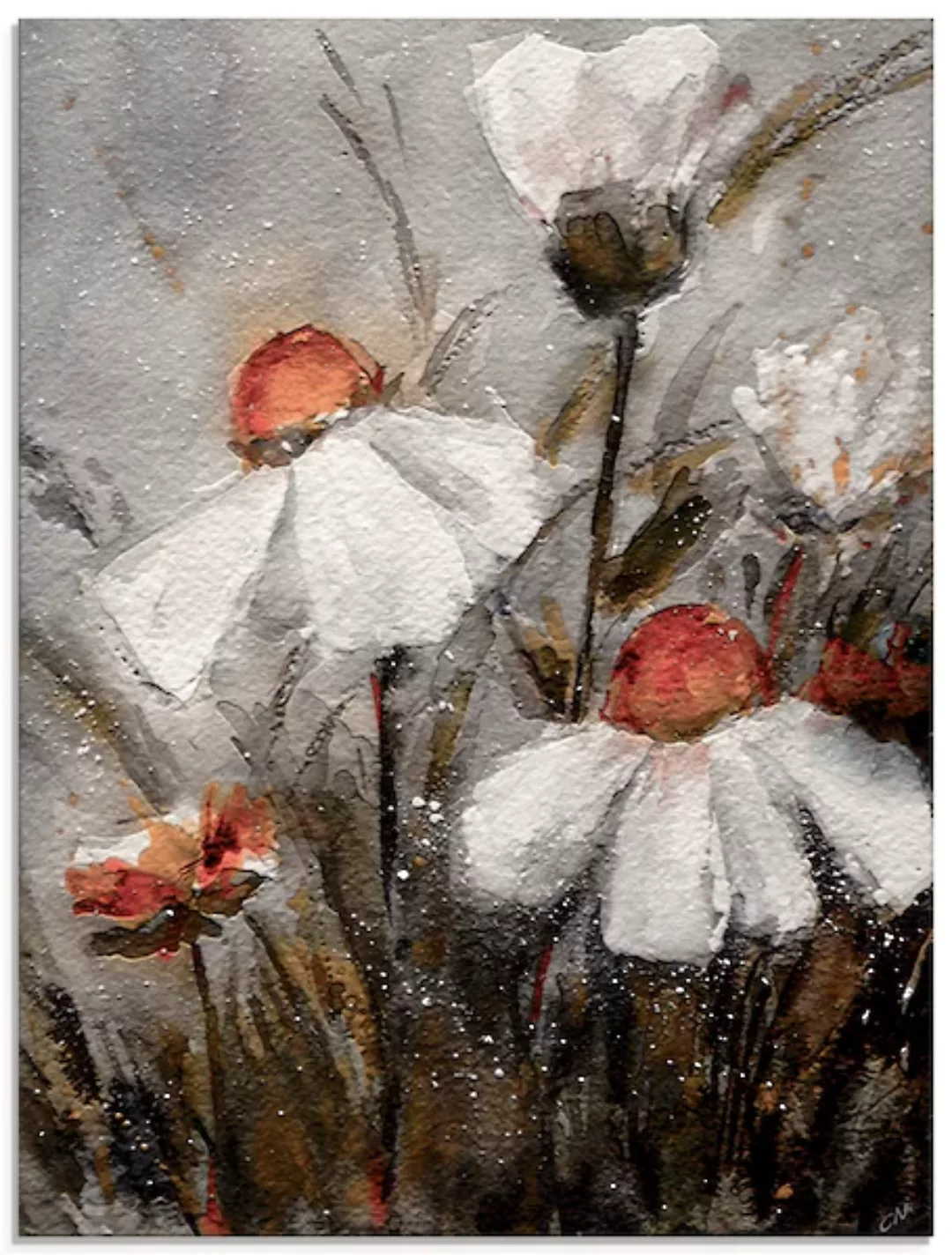 Artland Glasbild »Margeriten I«, Blumen, (1 St.), in verschiedenen Größen günstig online kaufen
