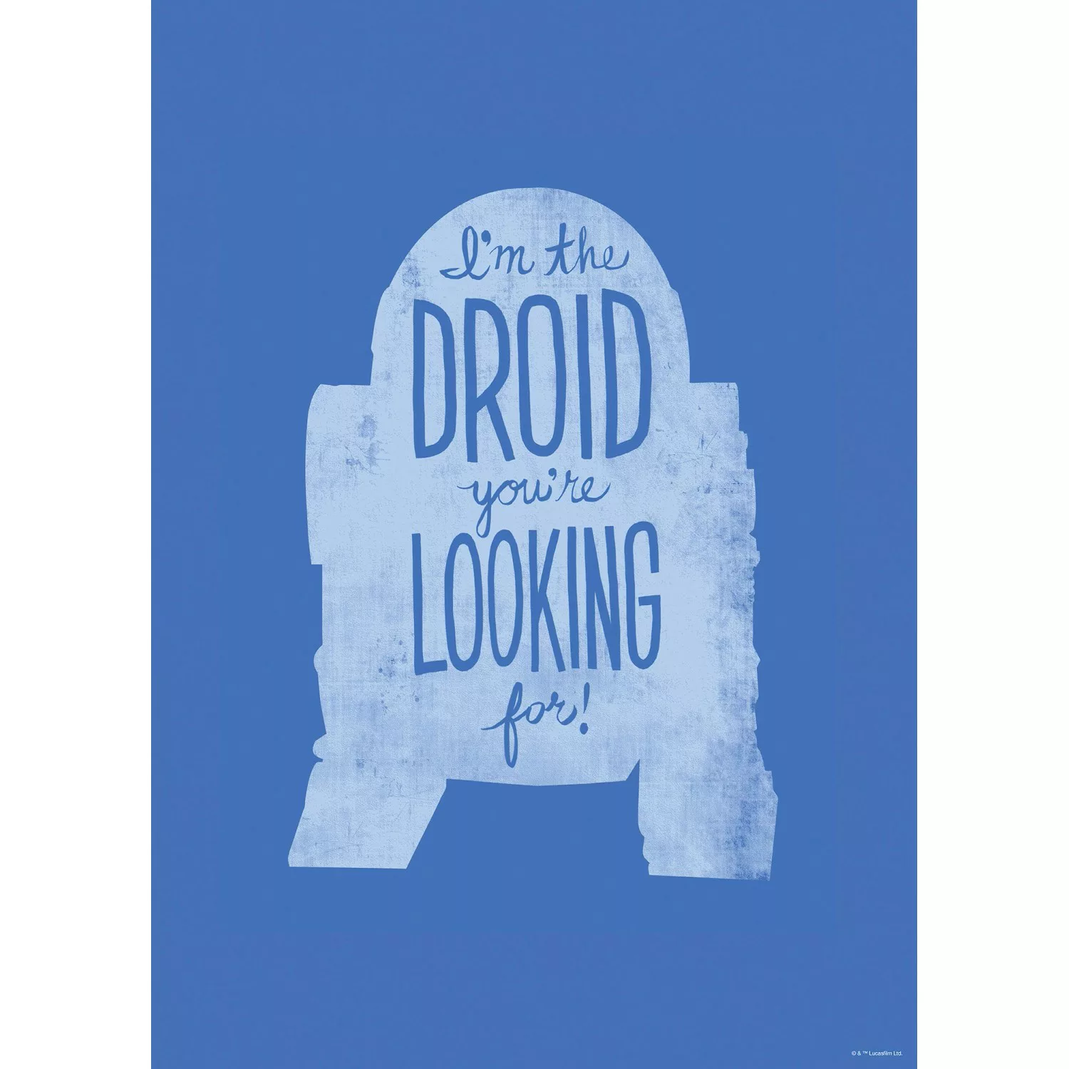 Komar Wandbild "Star Wars Silhouette Quotes R2D2", (1 St.), Kinderzimmer, S günstig online kaufen