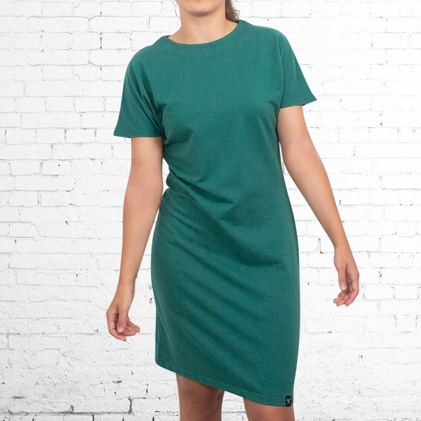 Kurzärmeliges Kleid Aus Sweatshirtstoff günstig online kaufen