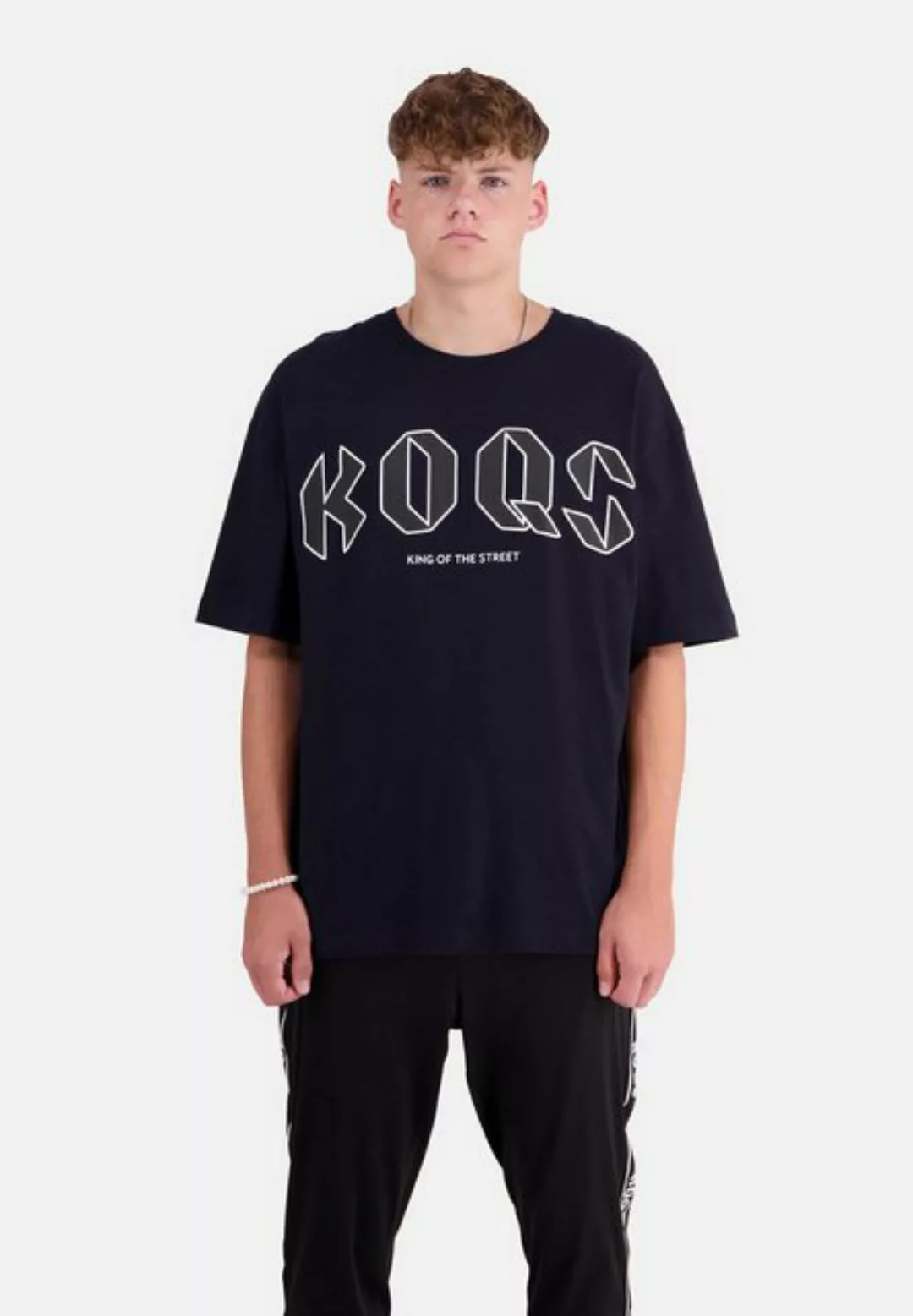 KOQS T-Shirt King of the street Front print günstig online kaufen
