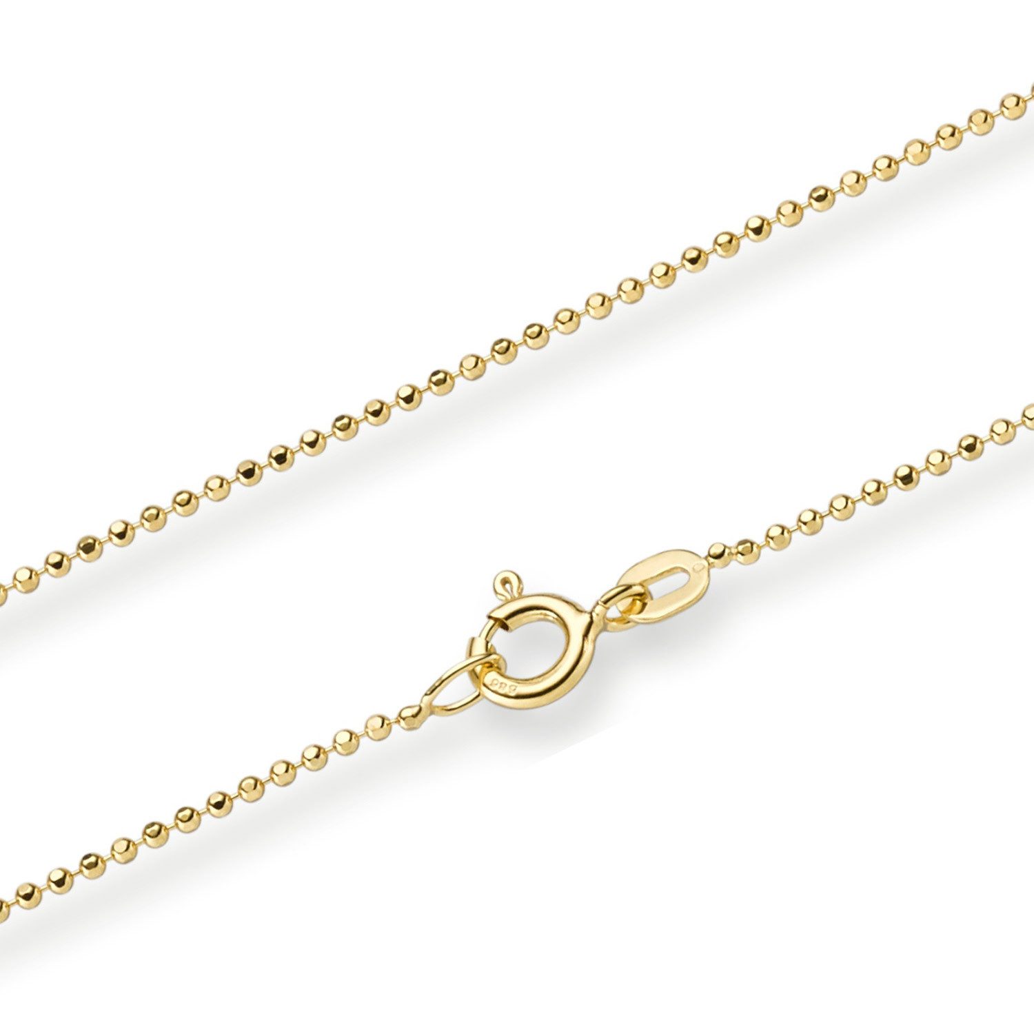 HOPLO Goldkette Goldkette Kugelkette Halskette 1,0 günstig online kaufen