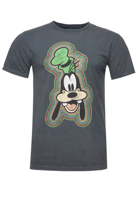 Recovered T-Shirt Disney Goofy Outline GOTS zertifizierte Bio-Baumwolle günstig online kaufen