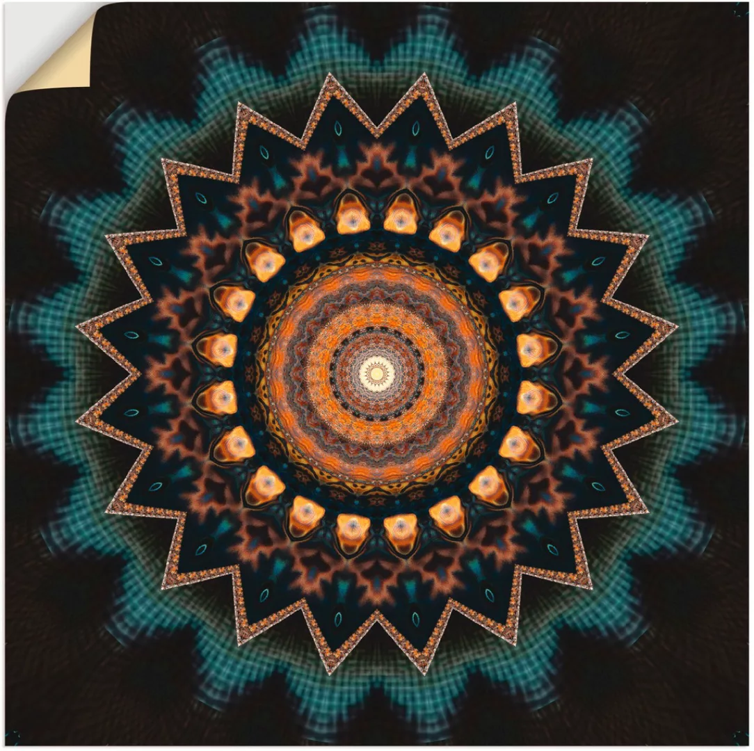 Artland Wandbild "Mandala kosmisches Bewusstsein", Muster, (1 St.), als Alu günstig online kaufen