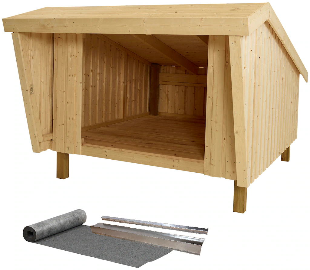 PLUS Gartenhaus "Shelter", (Packung), inkl. Dachpappe/Aluleisten günstig online kaufen