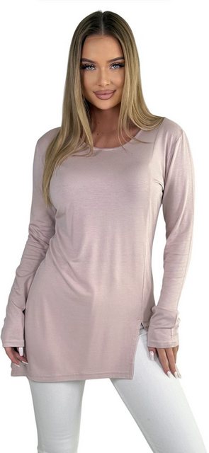 Mississhop Langarmshirt Elegantes Damen Langarmshirt aus Viskose Ofel. günstig online kaufen