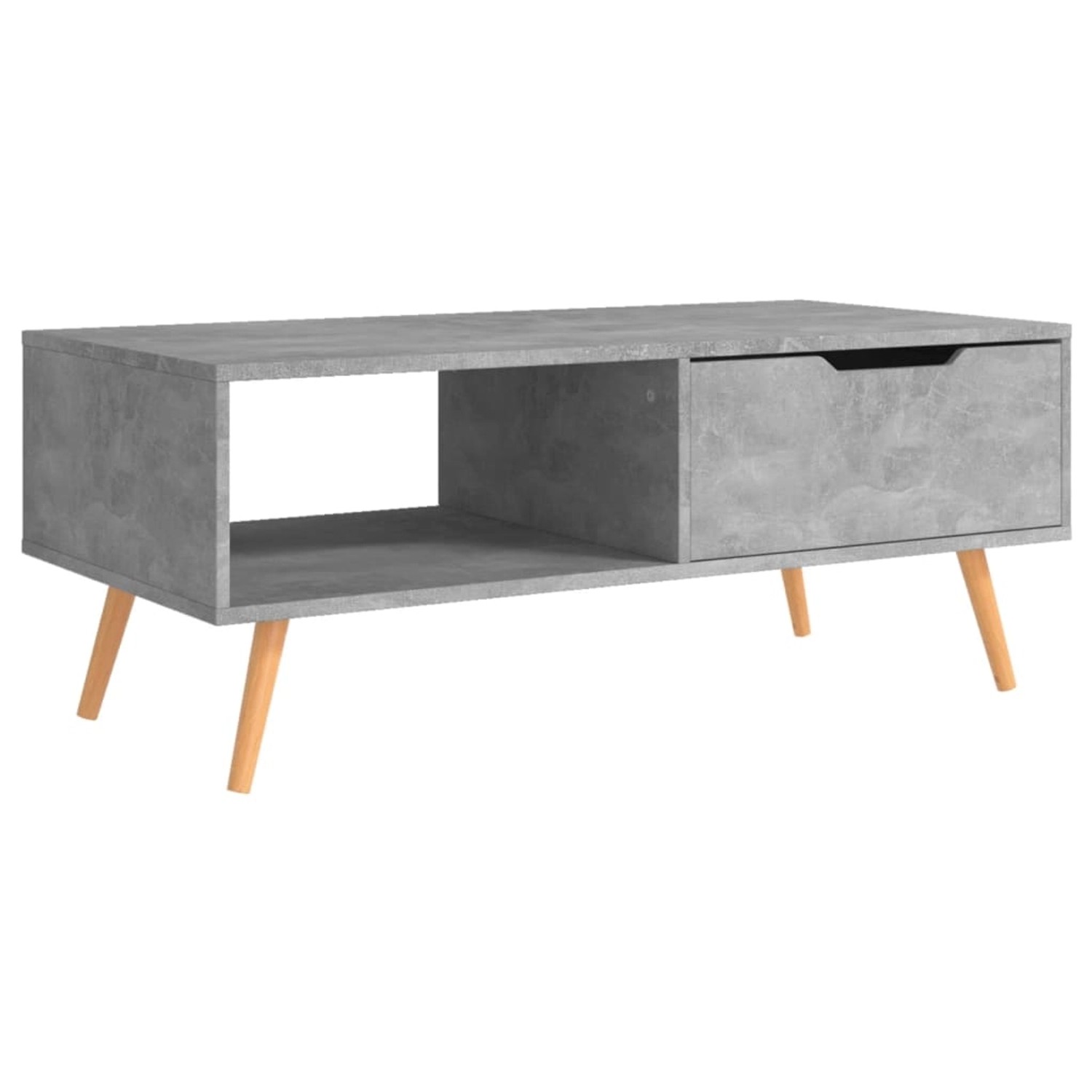 vidaXL Couchtisch Betongrau 100x49,5x43 cm Holzwerkstoff günstig online kaufen