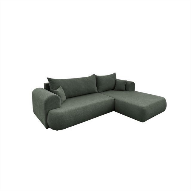 Fun Möbel Ecksofa Schlafsofa Sofa ANIKE in Stoff Now or Never, Ottomane Lin günstig online kaufen