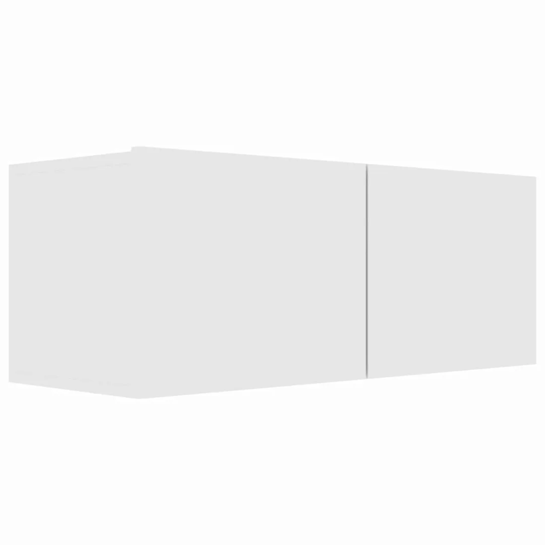 Tv-schrank Hochglanz-weiß 80 X 30 X 30 Cm Spanplatte günstig online kaufen