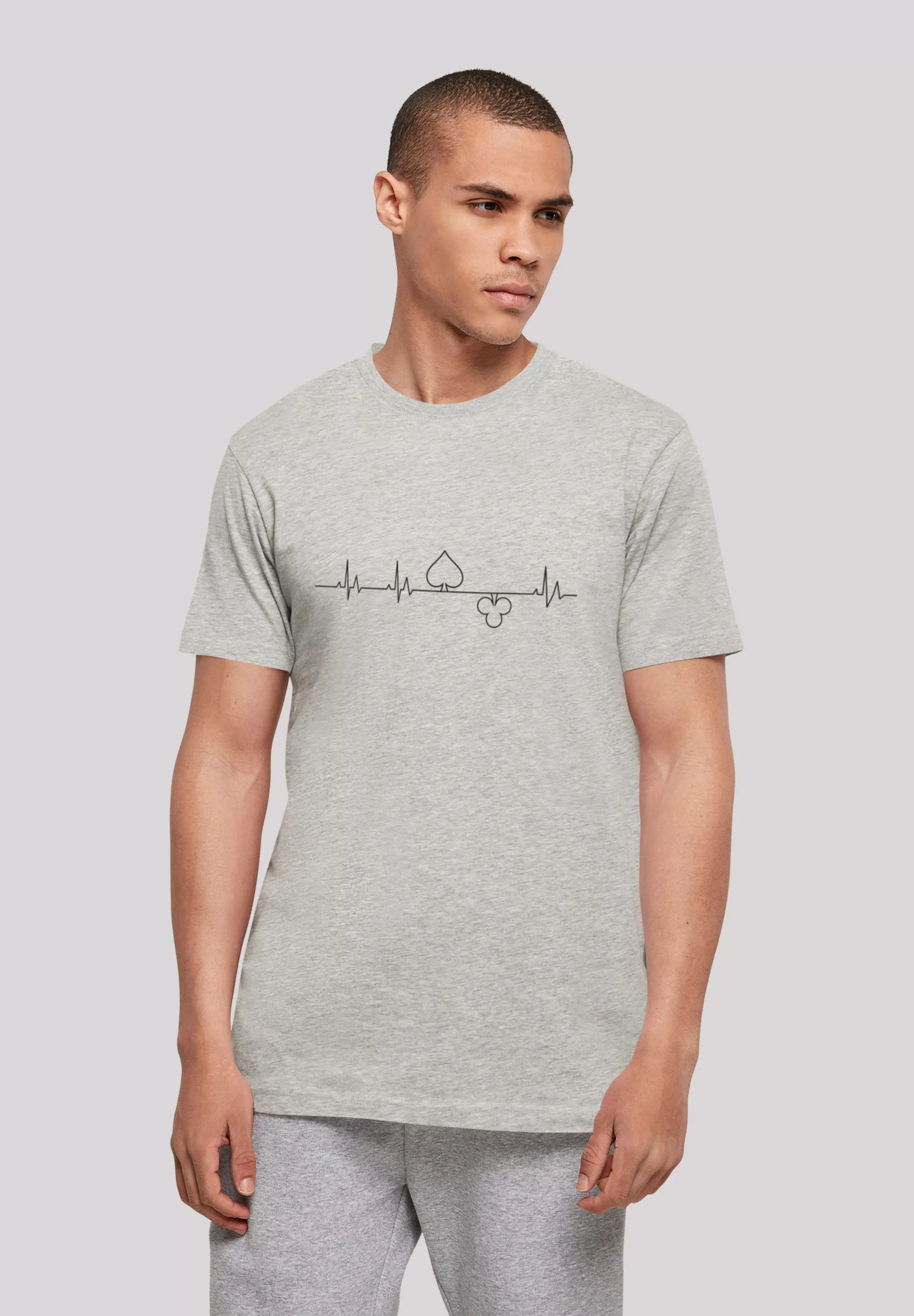 F4NT4STIC T-Shirt "Heartbeat Herz Poker", Print günstig online kaufen