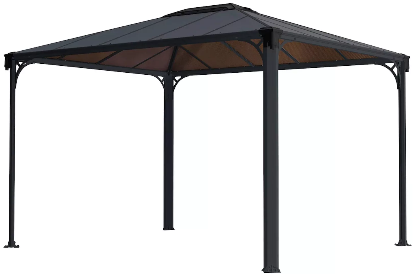 Palram - Canopia Gartenpavillon Martinique 3 x 3.6 Anthrazit günstig online kaufen