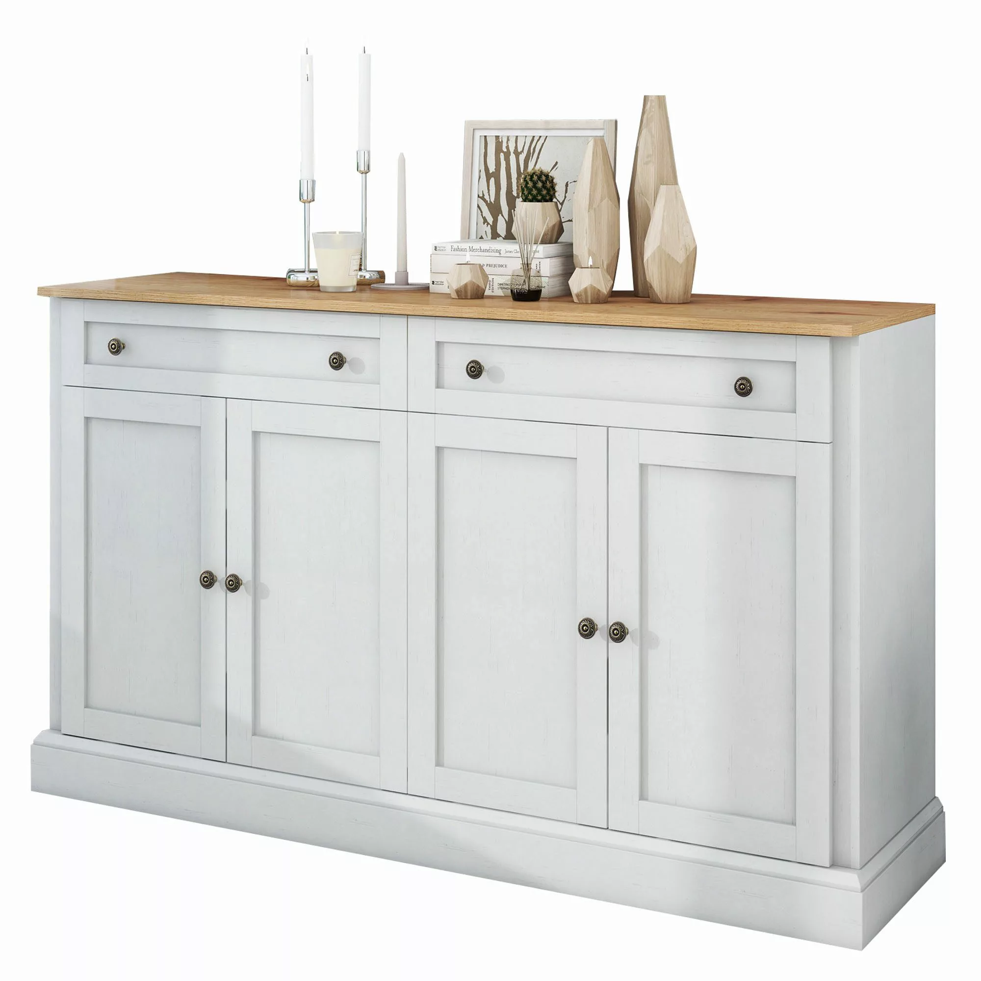 Merax Sideboard im rustikalen Landhausstil mit günstig online kaufen