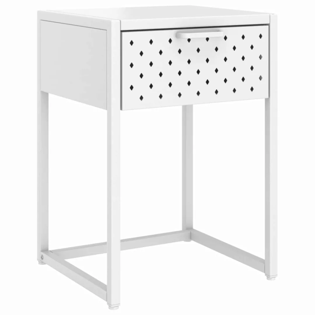 Nachttisch Weiß 38x35x54 Cm Stahl günstig online kaufen