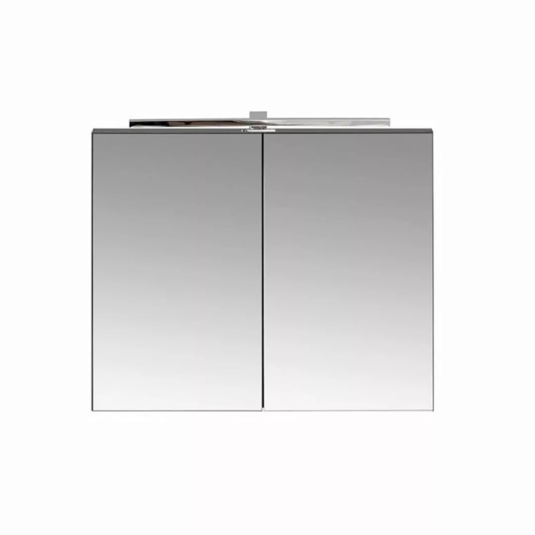 Spiegelschrank 80cm, LED-Beleuchtung, matt schwarz PUEBLA-56-BLACK günstig online kaufen
