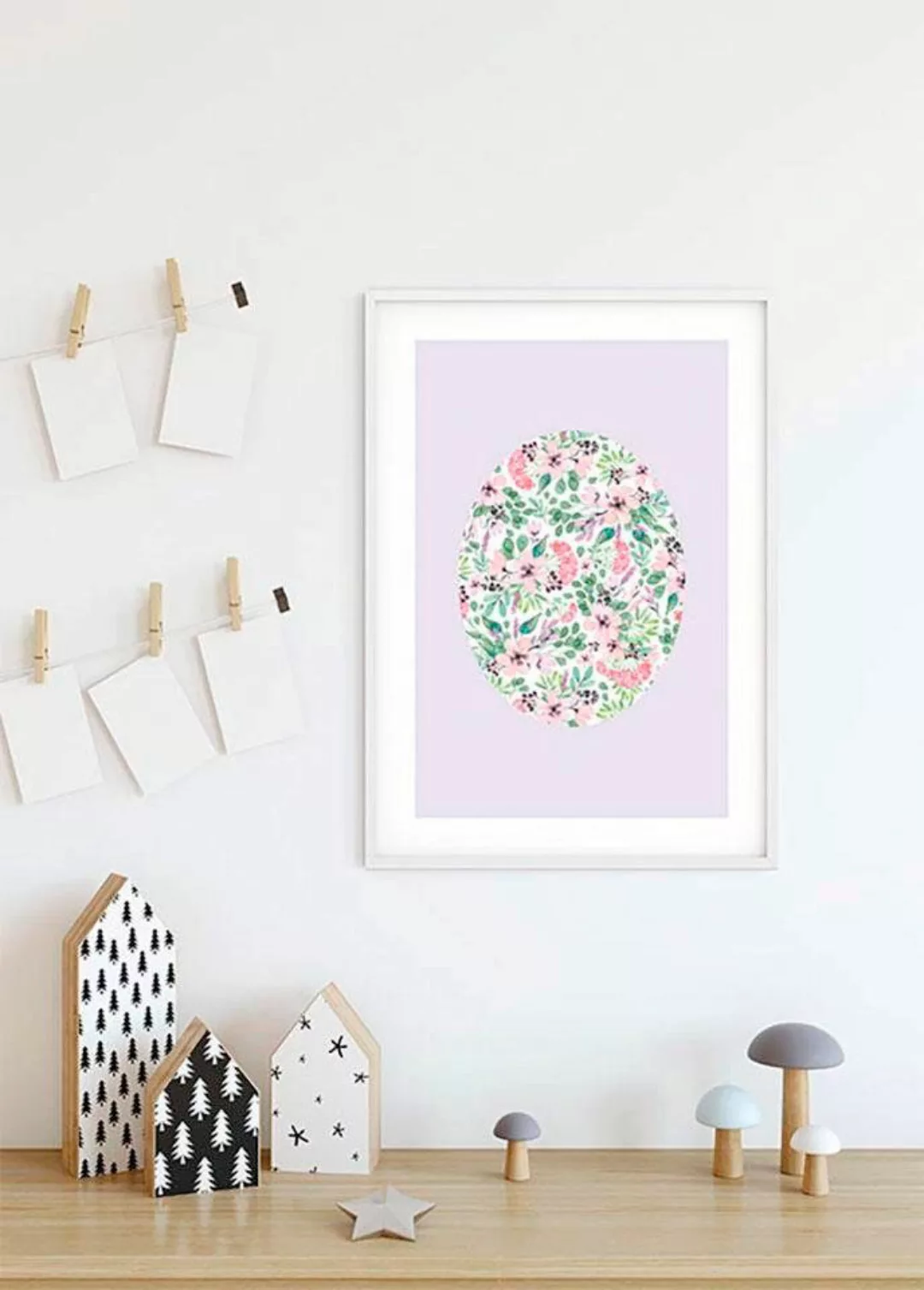 Komar Poster »Shelly Patterns Lavender«, Blumen, (1 St.), Kinderzimmer, Sch günstig online kaufen