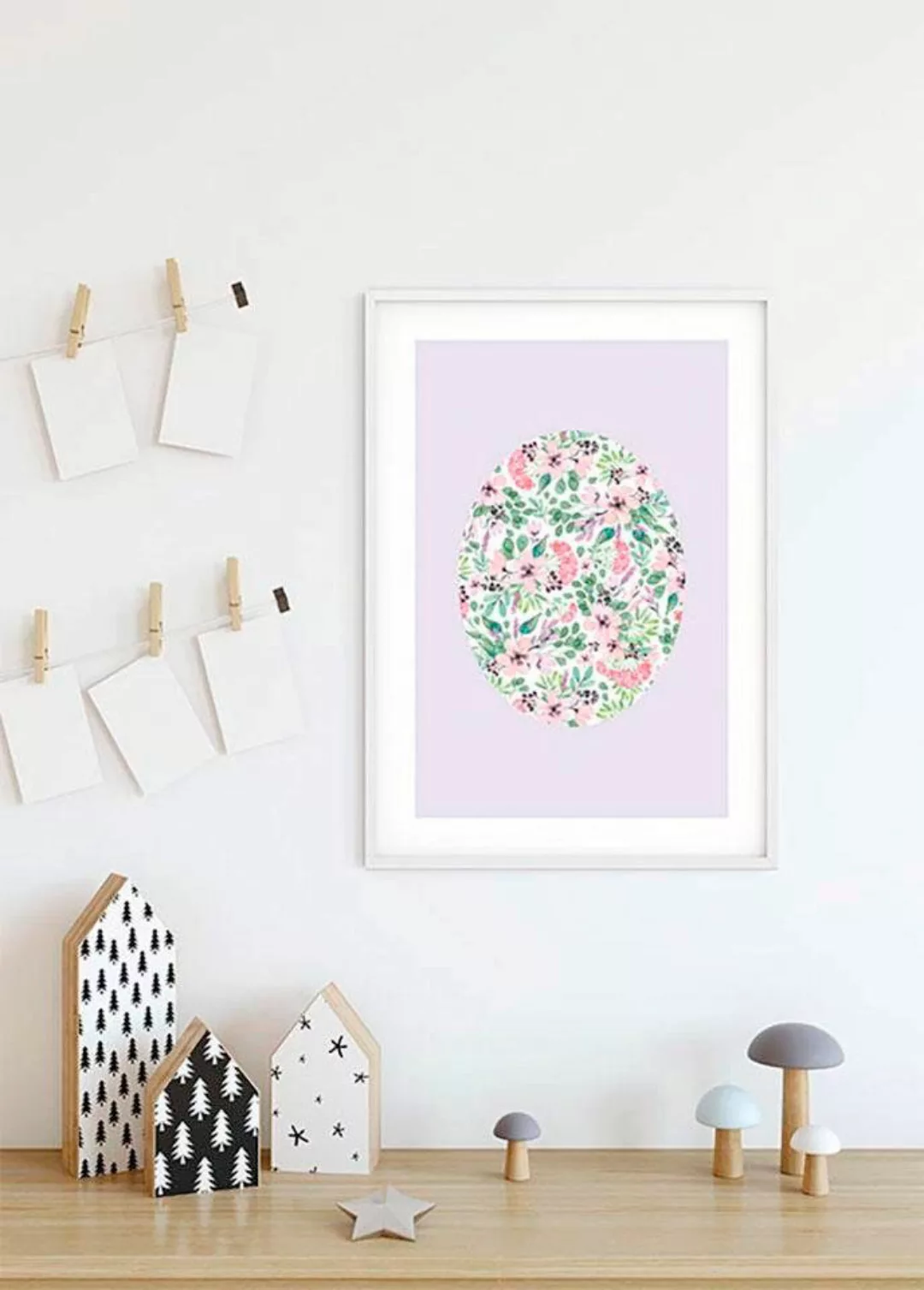 Komar Poster "Shelly Patterns Lavender", Blumen, (1 St.), Kinderzimmer, Sch günstig online kaufen