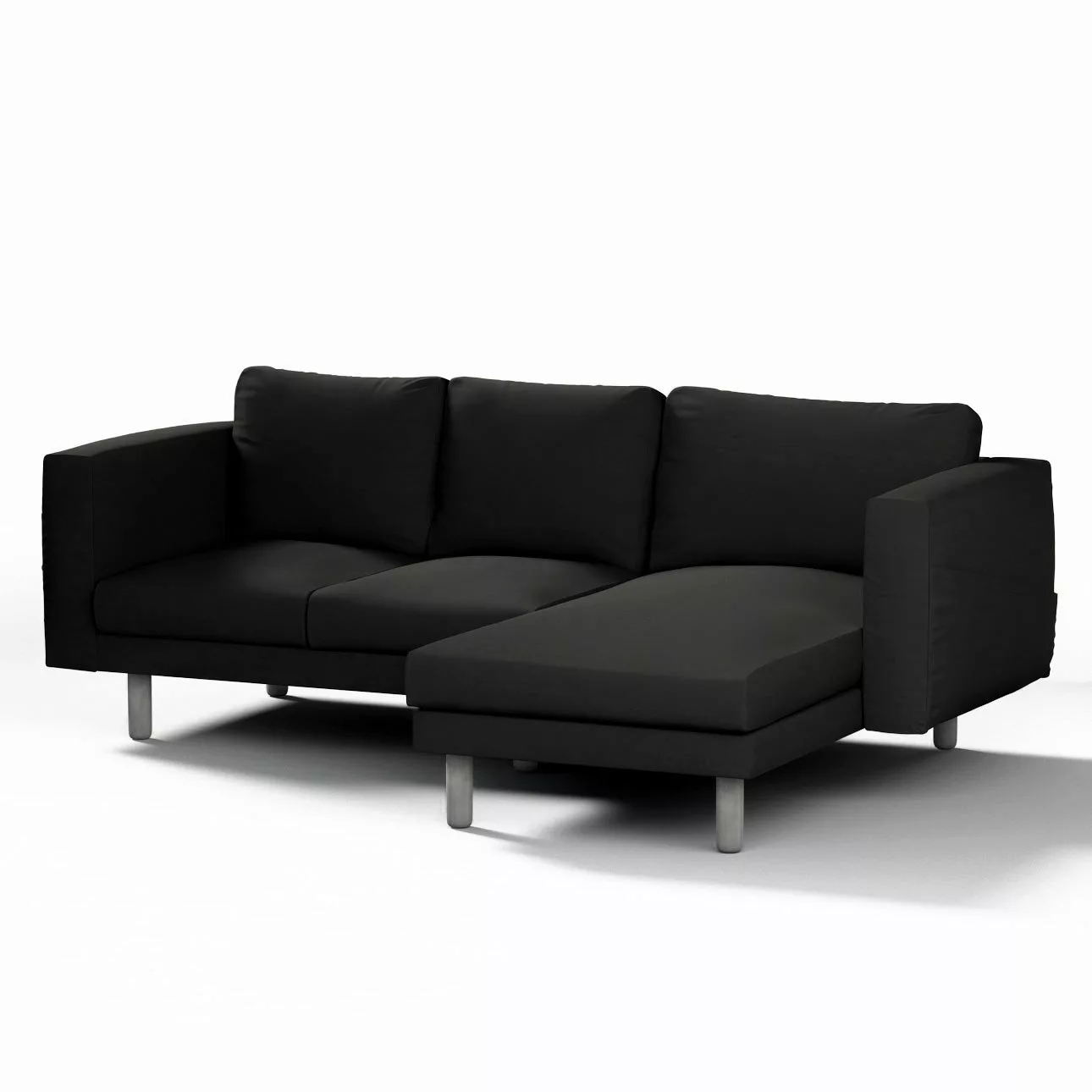 Bezug für Norsborg 3-Sitzer Sofa mit Recamiere, anthrazit, Norsborg Bezug f günstig online kaufen