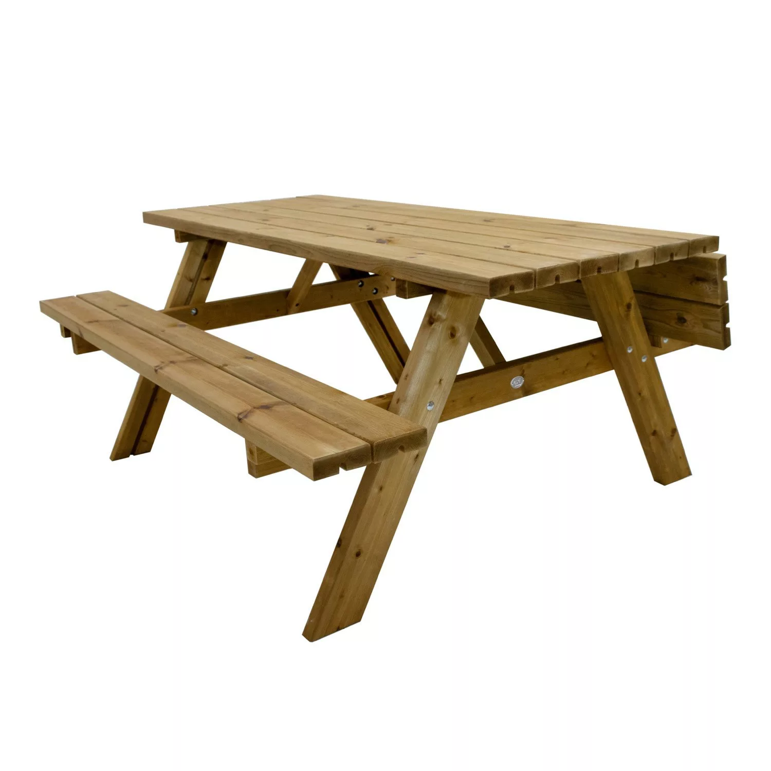 AXI Picknicktisch Julie braun Holz B/H/T: ca. 154x74x177 cm günstig online kaufen