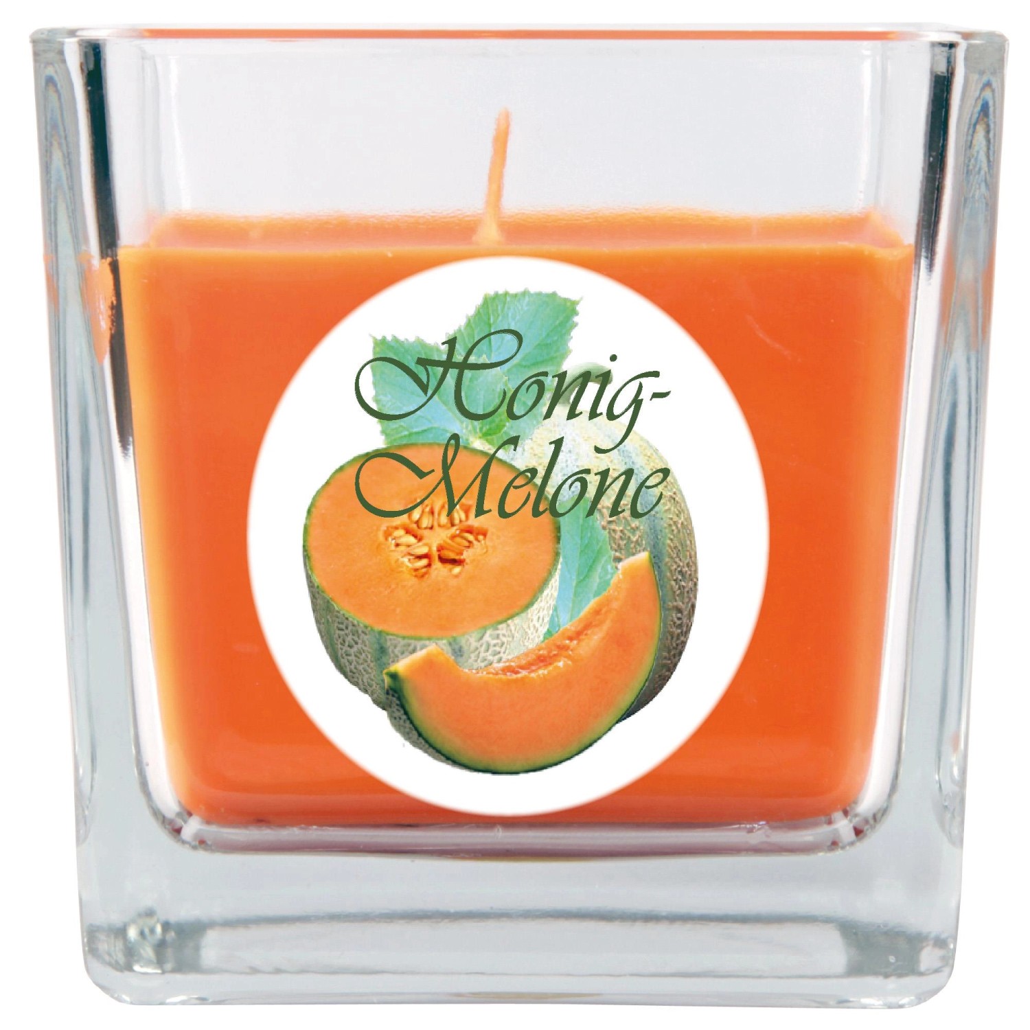 HS Candle Duftkerze & Glas Duft Bild Viereck 8 x 7,5 cm Honigmelone günstig online kaufen