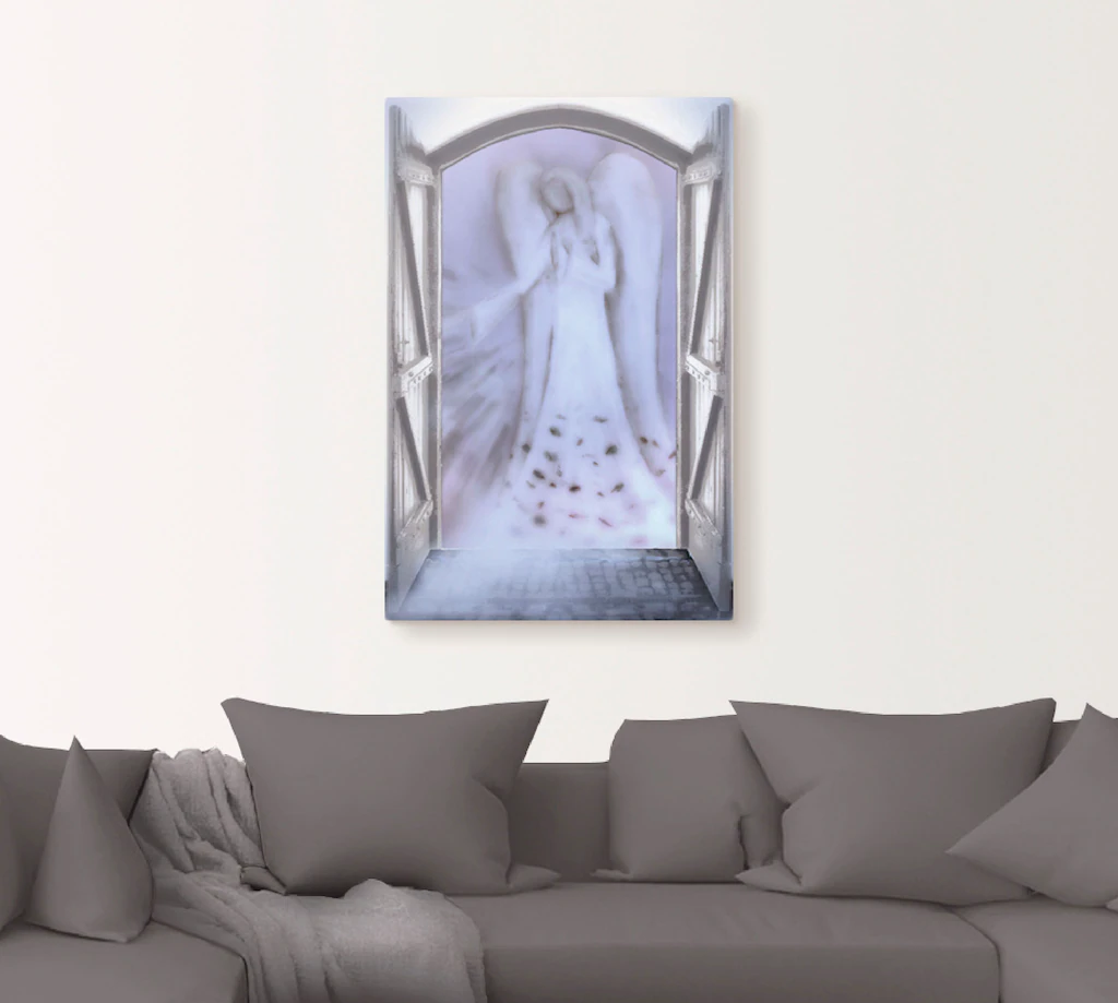 Artland Wandbild »Fensterblick - Engel vor der Tür«, Religion, (1 St.), als günstig online kaufen