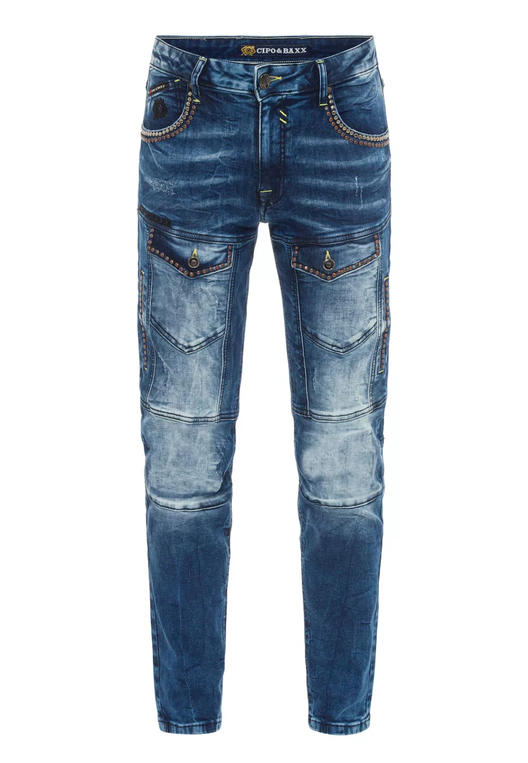 Cipo & Baxx Straight-Jeans, in ausgefallenem Look günstig online kaufen