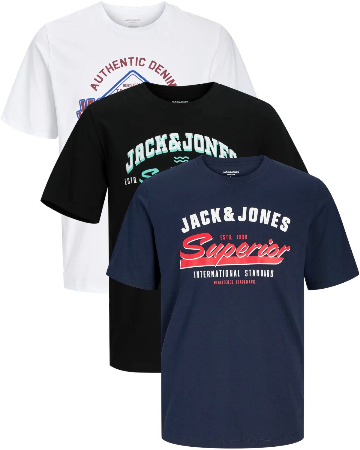 Jack & Jones Print-Shirt stilvolle Slim-Fit günstig online kaufen