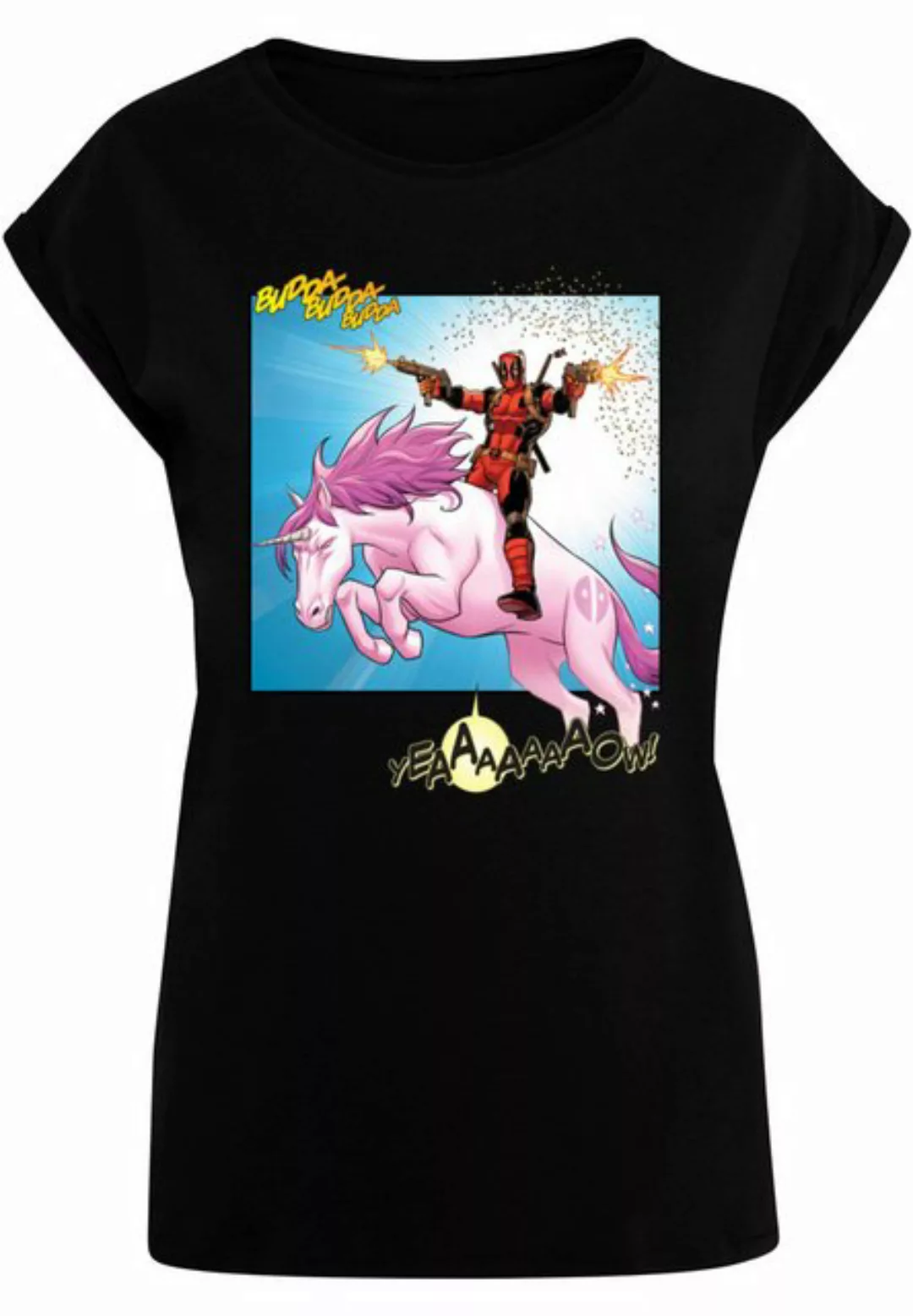 ABSOLUTE CULT T-Shirt ABSOLUTE CULT Damen Ladies Deadpool - Unicorn Battle günstig online kaufen