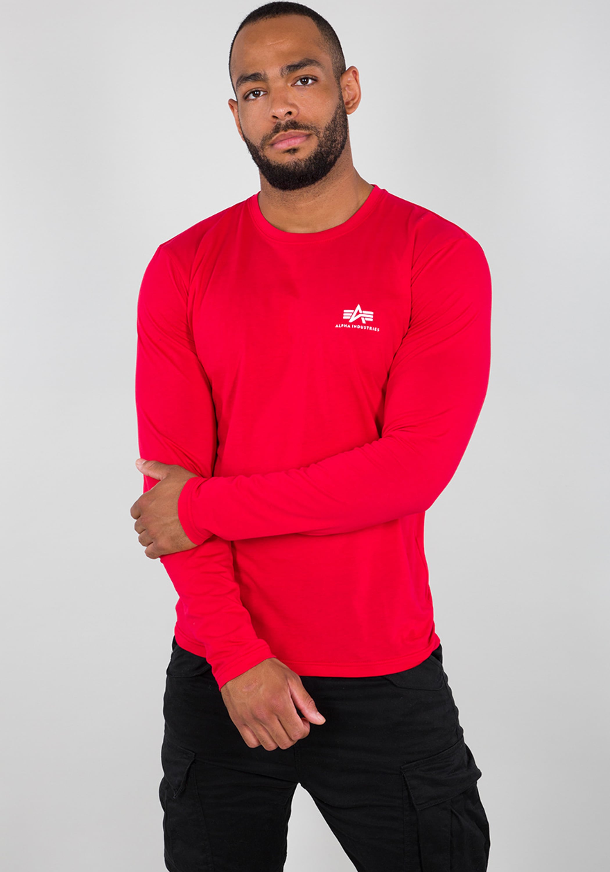 Alpha Industries Longsleeve "Alpha Industries Men - Longsleeves Basic LS Sm günstig online kaufen