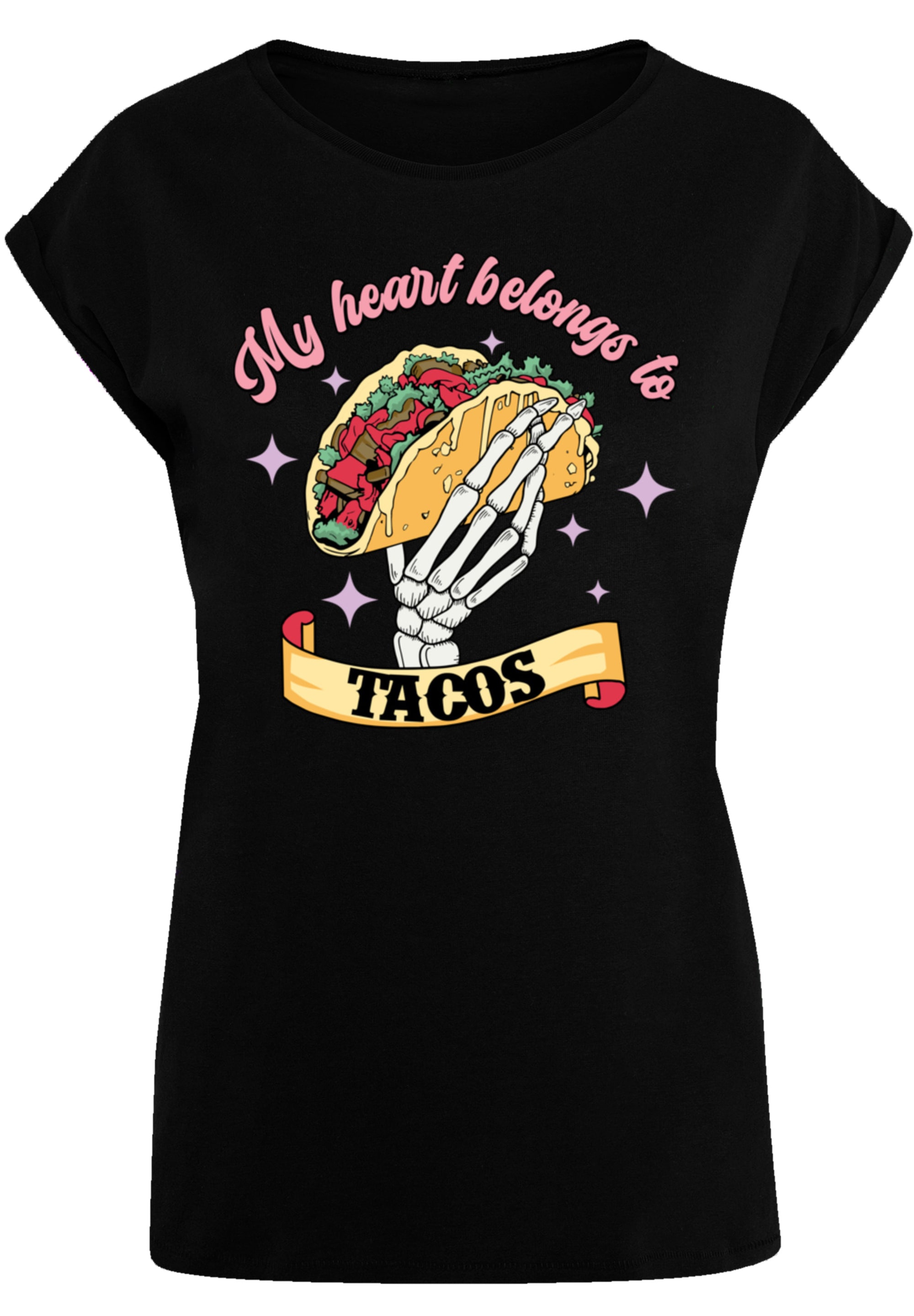 F4NT4STIC T-Shirt "My Herz belongs to tacos", Premium Qualität günstig online kaufen