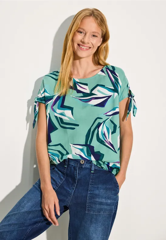 Bedruckte T-Shirt-Bluse günstig online kaufen