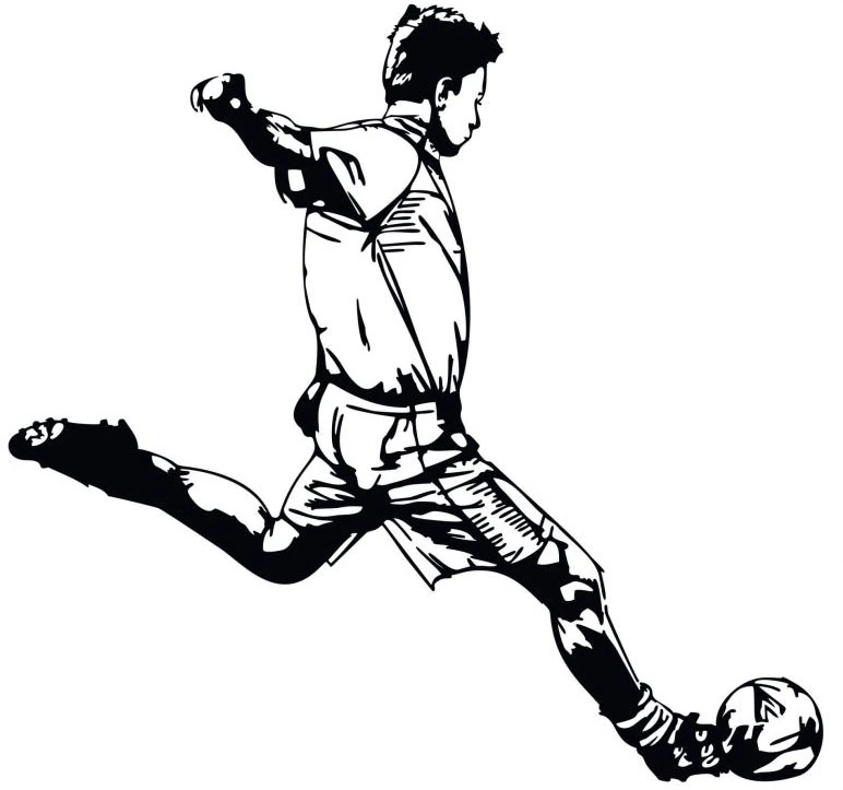 Wall-Art Wandtattoo "Fußball Aufkleber Kicker 03", (1 St.), selbstklebend, günstig online kaufen