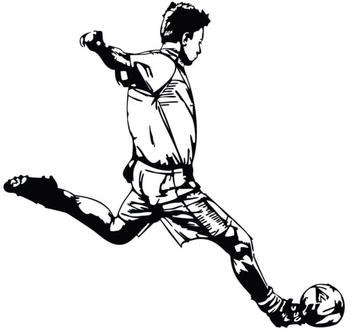 Wall-Art Wandtattoo »Fußball Aufkleber Kicker 03«, (1 St.), selbstklebend, günstig online kaufen