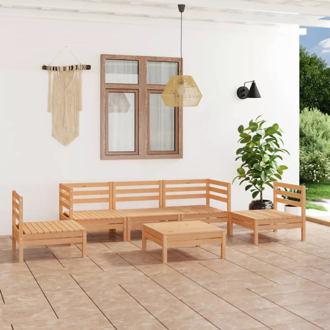6-tlg. Garten-lounge-set Kiefer Massivholz günstig online kaufen