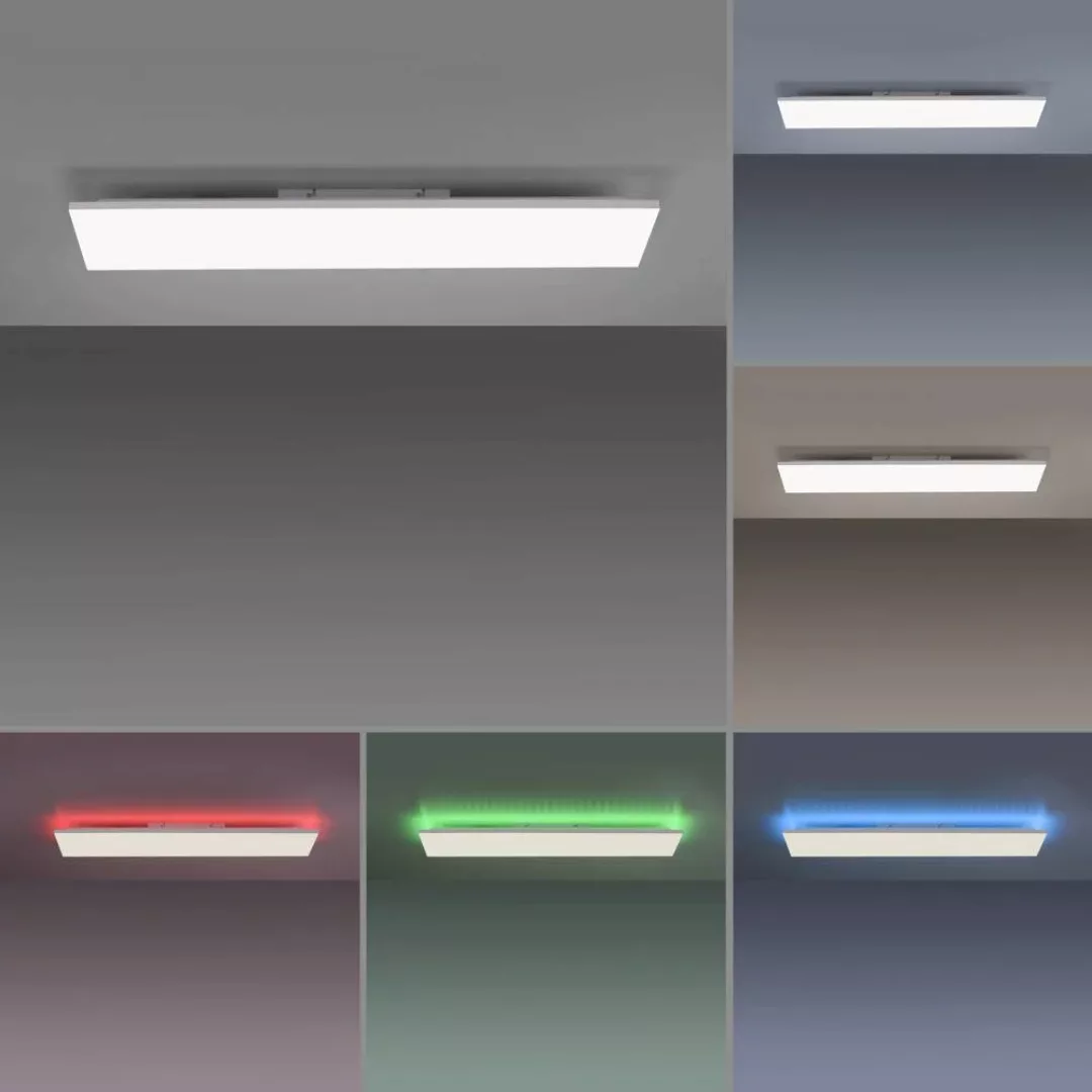 Just Light. LED-Deckenleuchte Gustav 100 x 25 cm Weiß günstig online kaufen